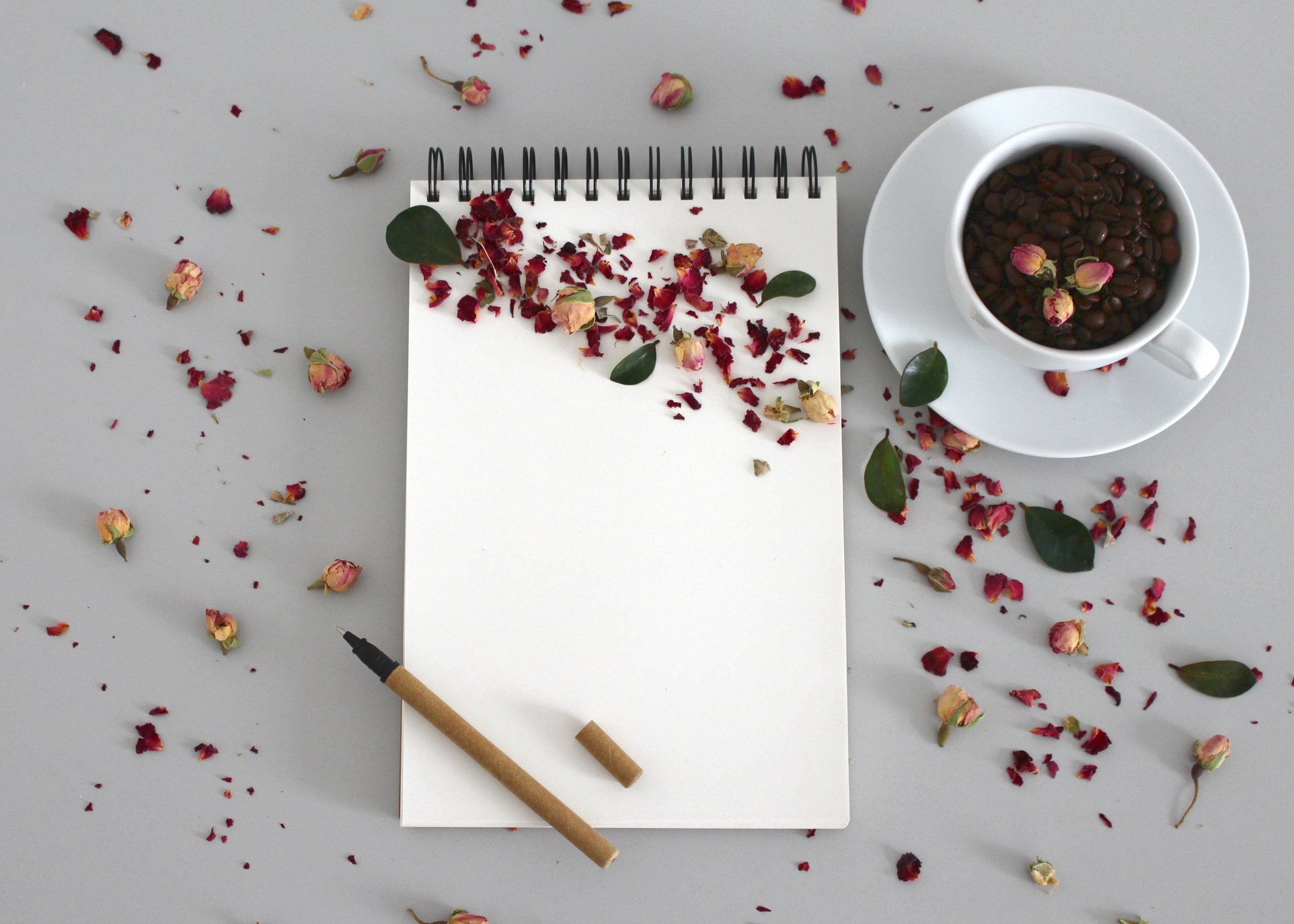 Notebook with Petals